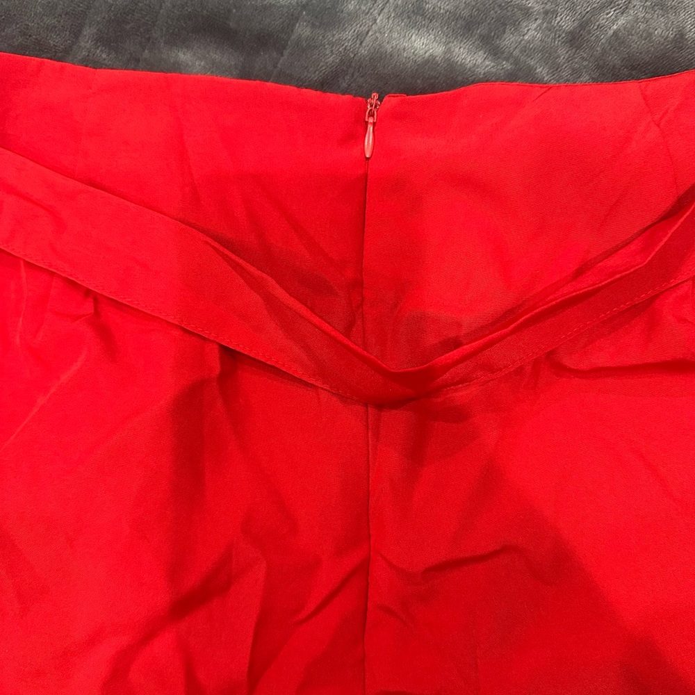 Vibrant Red Skirt